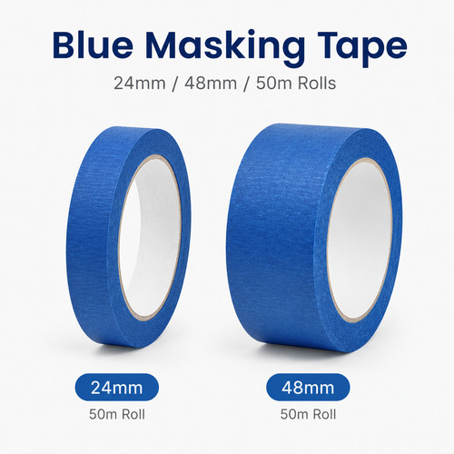 Blue masking tape - blue,
