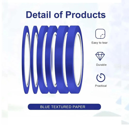 Rolls blue masking tape - 3,