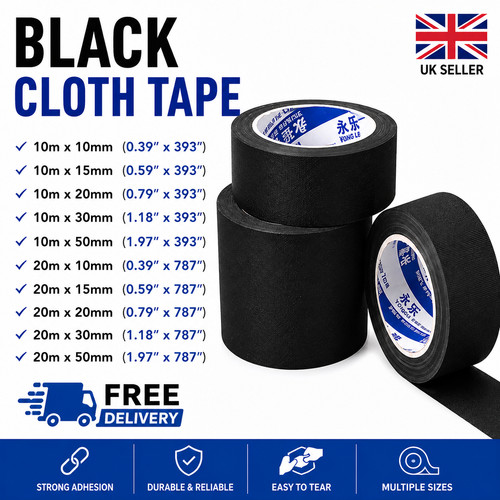 Premium black masking tape - masking,