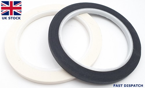 Black white masking tape - 1x, or
